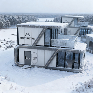 Capsule Nhà Không Thấm Nước Chống Cháy Lớn Xem Cấu Trúc Thép Nhỏ Di Chuyển Pod Hiện Đại Của Apple Cabin Nhà Văn Phòng Pod Mantianstar - Product Image 3