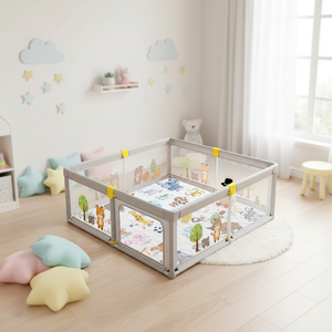 Parc de <span class=keywords><strong>jeu</strong></span> pliable moderne en plastique écologique et durable pour bébé, utilisable en intérieur et en extérieur, pour la salle à manger, la maison, le parc, l'école, la chambre et le <span class=keywords><strong>salon</strong></span> - Product Image 5