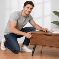Luxuriöse T-förmige Edelstahl-Möbelfüße für Sofa, TV-Ständer, Couchtisch, Schrank, Nachttisch, Krankenhaus und Esszimmer