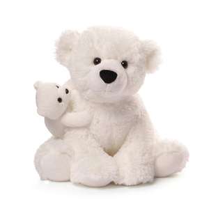 Peluche Super Mignonne Grande et Petite Ours Polaire Maman et Enfants Jouets Ours Polaire pour Bébé Fête des Mères - Product Image 1