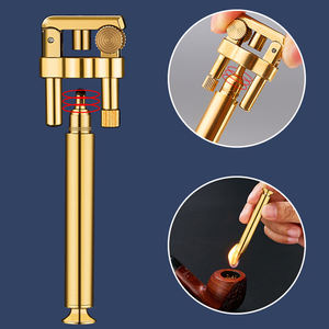 ไฟแช็คน้ำมันก๊าดทรงเพรียวบาง ดีไซน์สร้างสรรค์ แยกส่วนได้ ทำจากทองเหลือง สไตล์เรโทร พร้อมล้อลับแบบหมุน ใช้ได้กับน้ำมันเบนซิน พกพาสะดวก เหมาะสำหรับผู้ชาย - Product Image 4