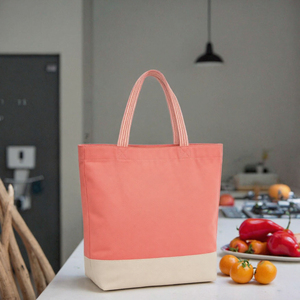 Bolsa de Mano Ecológica de Lona con Logotipo Personalizado, Bolsa de Compras de Algodón con Cremallera, Bolso de Hombro para Compras, Viajes y Uso Diario - Product Image 3