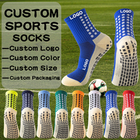 Chaussettes de football antidérapantes personnalisées confortables pour hommes