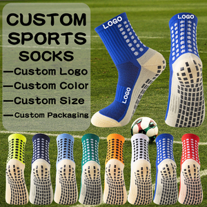 Custom Comfortable Anti Slip and Slip Soccer Football Sports Custom Calcetas Medias Antideslizantes Futbol Grip Soccer <strong>Socks</strong> Men - Product Image 1