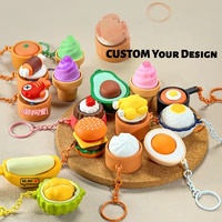 Dumpling Smile Keyboard Fidget Toy Clicker for Adults Stress Relief Sensory Toy Funny Squeeze Keychains Office Anxiety Relief