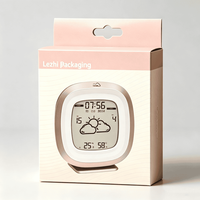 Boîte oblongue personnalisable et recyclable en gros pour emballage vide d'électronique 3C, avec crochet pour montres USB et bijoux