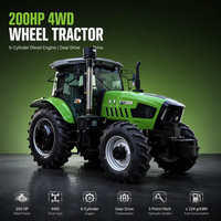 Tracteur agricole 4x4 220 ch avec cabine climatisée, tracteurs agricoles diesel