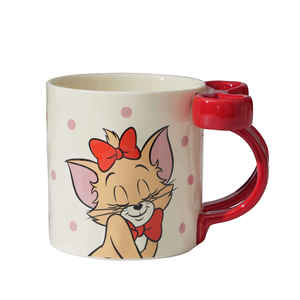 Ensemble de tasses en céramique Tom et Jerry avec poignée, design cartoon, pour le bureau ou la maison - Product Image 5