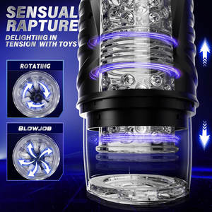 Yetişkin Oyuncakları Erkek Seks Oyuncakları, 7 İtme ve 7 Dönüş Modu, Eller Serbest Cep Vajinası Seks Makinesi LCD Ekran - Product Image 6