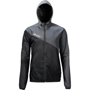 Veste coupe-vent à capuche pour homme Rog, noire, décontractée, pour l'automne, sans rembourrage, vente en gros - Product Image 1