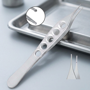 Pinzas Quirúrgicas Adson para Tejidos, Acero Inoxidable, Instrumento de Cirugía General, Certificación CE ISO 2015 F5-200 Clase II - Product Image 2