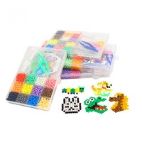 Jeu de perles d'eau magiques pour enfants, kit de perles fusibles aqua, bricolage éducatif, jouets, ensemble de perles fusibles