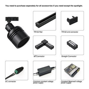 Projecteur LED sur rail orientable TR1028 Trivers 7W pour vitrine, présentoir et étagères en verre - Product Image 5