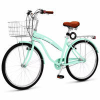 Vélo de ville classique en gros d'usine, cadre en acier, fourche rigide 24/26 pouces, 7 vitesses, vélo de banlieue urbain, jantes en alliage d'aluminium GCC