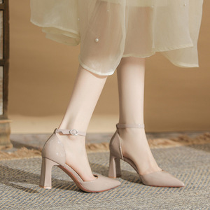 Zapatos de Tacón Alto con Punta en Pico y Correa en el Tobillo, Modelo 7500A, para Mujer, Ideales para Bodas y Eventos Formales - Product Image 2