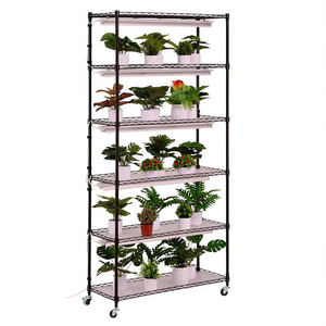 Soporte para plantas de 6 niveles de 35.4x13.8x70.9 pulgadas con luz LED de espectro completo para germinación de semillas en interiores - Product Image 1