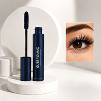 Mascara bleu Halloween, marque privée, végan, waterproof, longue tenue, séchage rapide, recourbant, épaississant, allongeant, volumisant les cils