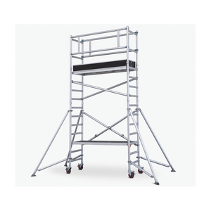 Prima Aluminum Scaffold Tower Folding Mobile Scaffold Platform Aluminum Alloy Folding Building <strong>Scaffolding</strong> With Wheels - Product Image 2