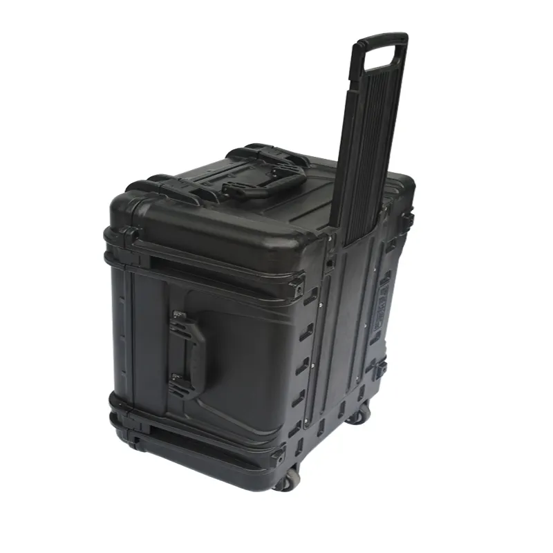LEFU LG-746249 PE personalizado duro de plástico a prueba de agua eva trolley caso caja dura de la carretilla carro duradero caso