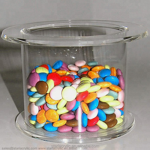 Trung tâm đám cưới Acrylic bánh tách rõ ràng fillable bánh đứng tillers <span class=keywords><strong>lucite</strong></span> bánh đứng Riser cơ sở nguồn cung cấp bên - Product Image 2