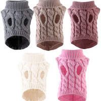 Vêtements pour chiens en laine douce et chaude multicolores en gros pour l'hiver