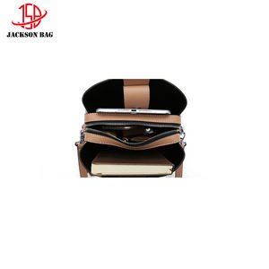 Zaino convertibile con patta in pelle semplice per donna zaino <span class=keywords><strong>da</strong></span> giorno classico in pelle Vintage di moda marrone chiaro facile <span class=keywords><strong>da</strong></span> trasportare <span class=keywords><strong>cose</strong></span> quotidiane - Product Image 2