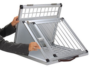 Aeolus evcil hayvan taşıyıcı alüminyum köpek sandık katlanabilir evcil hayvan kafesi araba kafesi kafesleri köpek - Product Image 4