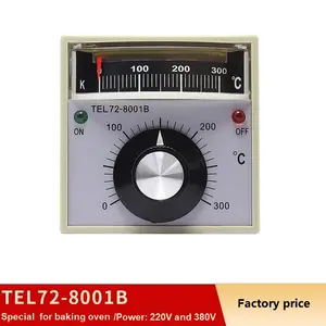 TEL72-8001B AC220V/380V คอนโทรลเลอร์อุณหภูมิแบบดิจิตอล0ถึง400C ตัวควบคุมอุณหภูมิเตาอบ