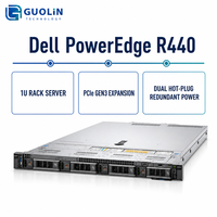 Plateforme informatique de centre de données 10x2.5 SFF 550W X2 PSU Dell PowerEdge R440 Serveur en rack 1U double socket