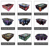 Table de jeu de poisson la plus vendue de haute qualité pour 6, 8, 10 personnes, machine de jeu de poisson de la série Ocean King de 55 pouces à 86 pouces