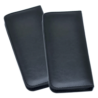 Ciseaux de coiffure professionnels grand espace de rangement pouvant contenir 4 ciseaux et peigne Kit cisailles en cuir pour animaux de compagnie ensemble étui avec emballage