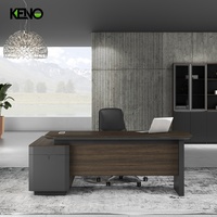 Photos 3D, échantillons d'images de bureau de direction, bureau en bois convertible, bureau en forme de L, vente en gros de bureaux de direction