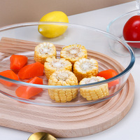 Plateau à pizza pour four à micro-ondes en verre borosilicate de haute qualité, sans BPA, sans danger pour les aliments, certifié CE, respectueux de l'environnement, design empilable