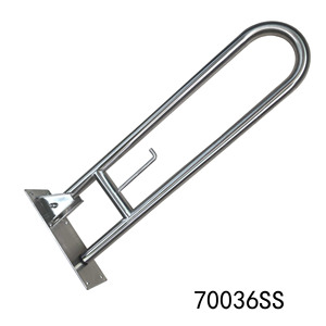 Barre d'appui murale en acier inoxydable 70036SS, acier 304, main courante de sécurité pour salle de bain, design minimaliste - Product Image 4