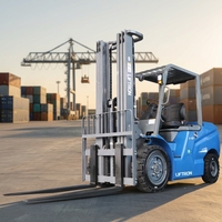 Forklift Counterbalance Listrik Liftron CPD40D 4T untuk Transfer Barang di Gudang dan Dermaga Pemuatan