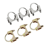 Colliers de serrage pour boulons en U en acier et acier inoxydable et aluminium couleur zinguée finition unie collier de serrage pour boulons en U avec rondelles et écrous