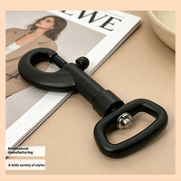 Clip pour chien en alliage d'aluminium aéronautique 6063 - Fournitures pour animaux de compagnie - Corde de traction - Chaîne anti-emmêlement pour chien - Crochet de verrouillage - Accessoire porte-clés