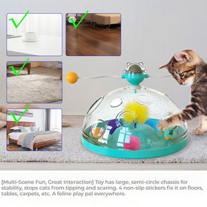 Cina fabbrica all'ingrosso nuovi giocattoli per animali domestici ABS + PP materiale gatto alimentatore giocattoli di alta qualità alimentatore lento
