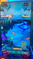 Machine de jeu vidéo de pêche interactive à pièces, écran LCD double de 55 pouces, machine de jeu d'amusement pour enfants, capture de poissons