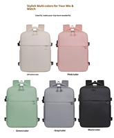 Sac à dos pour ordinateur portable avec fermeture éclair, en tissu Oxford, durable, pour affaires, réduction de la charge, voyage en avion, capacité 20-39L