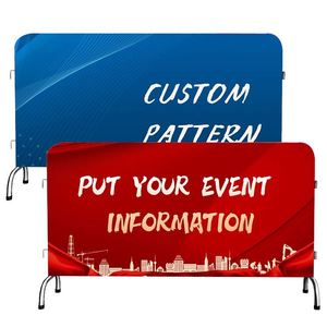 Portable Crowd Control Barricade Jacket Cover Trade Shows Cover for Event Barricade Fence - Product Image 1