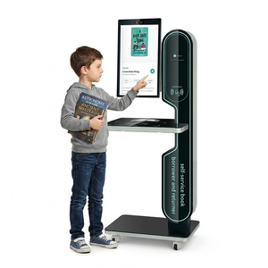 ตู้บริการคิดเงินด้วยตนเอง RFID สำหรับห้องสมุด ระบบสมาร์ทคืนหนังสือ หน้าจอสัมผัส ผู้ผลิต OEM ขนาด 21.5 นิ้ว รุ่น S - Product Image 1