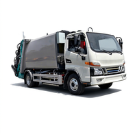 Camion à ordures compacteur JAC Junling 8cbm 4*2, camion compacteur léger pour la collecte des déchets municipaux