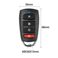 Télécommande universelle pour porte de garage à code fixe 433 MHz, émetteur portable, étanche