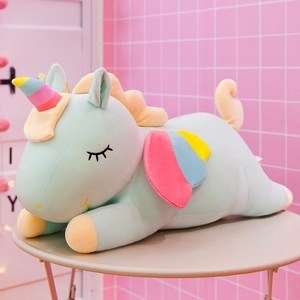 Jouets en peluche personnalisés par le fabricant, adorable poupée licorne, cheval arc-en-ciel en peluche, cadeau d'anniversaire pour fille, poupée à pattes clipsables, oreiller en peluche licorne - Product Image 5