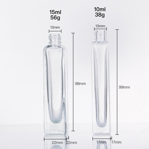 Hương thơm bơm lại hình chữ nhật mỏng thu nhỏ mỏng 10ml 15ml vít di động mẫu du lịch chai nước hoa thủy tinh - Product Image 3