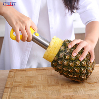 CHRT Hot Sale Automatische Ananas Schiller Mes 304 Roestvrij Staal Ananas Steel Verwijderaar Handmatige Ananas Schiller Smart