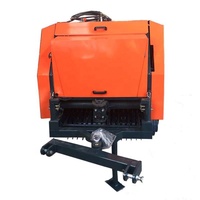 Presse à balles de foin mini ronde de qualité supérieure avec moteur, boîte de vitesses et moteur électrique, haute productivité supérieure à 80 CV