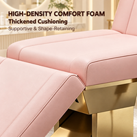 Fauteuil électrique pour soins du visage, inclinable et réglable, lit d'esthéticienne, chaise de spa pour les soins de beauté, salon de tatouage et de cils