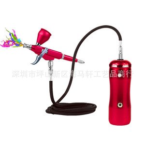 Ensemble d'aérographes électriques avec pompe à air, alimentation par gravité, vitesse réglable, portable, pour travaux d'art, peinture de modèles - Product Image 5